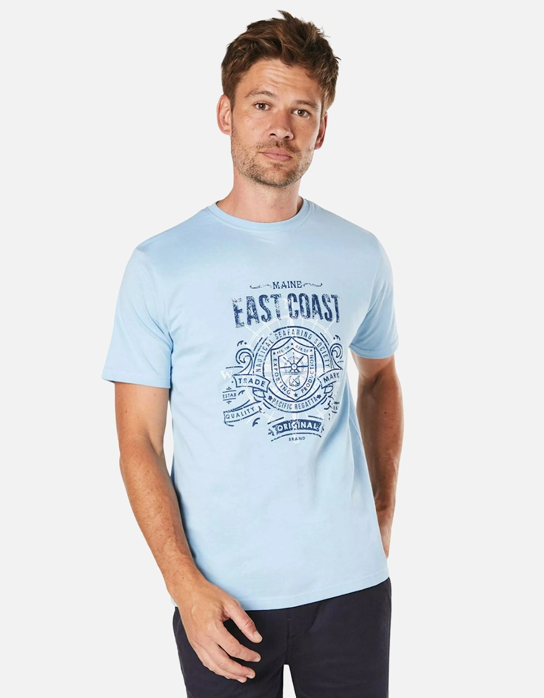 Mens East Coast Crest T-Shirt, 4 of 3