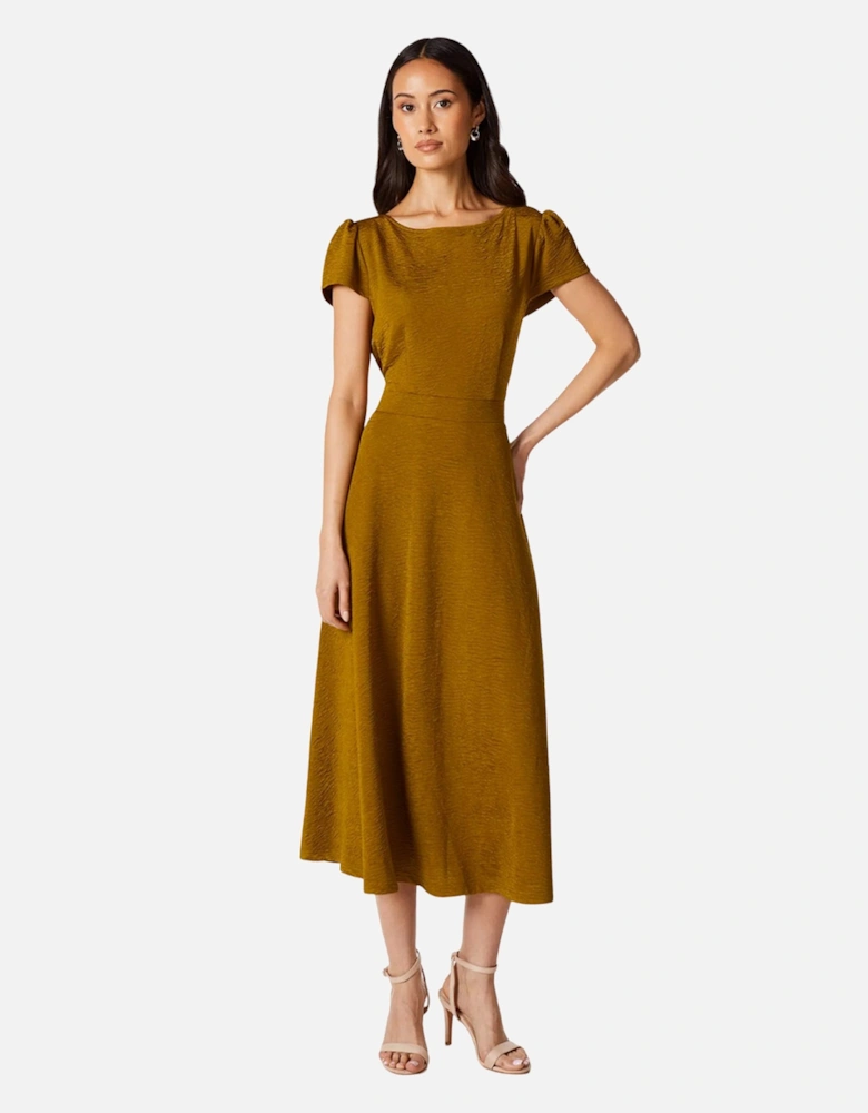 Womens/Ladies Textured Jersey Midi Dress