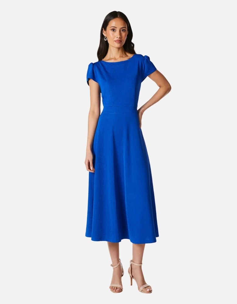 Womens/Ladies Textured Jersey Midi Dress