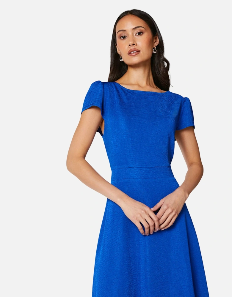 Womens/Ladies Textured Jersey Midi Dress