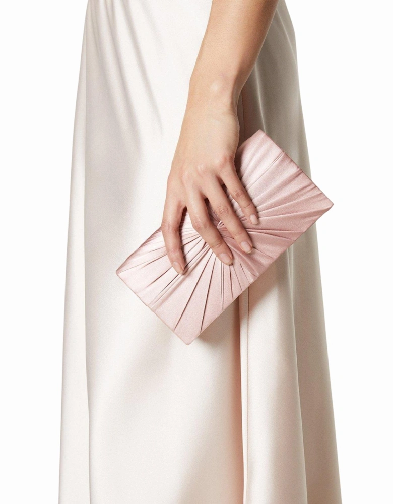 Beauty Satin Twisted Clutch Bag