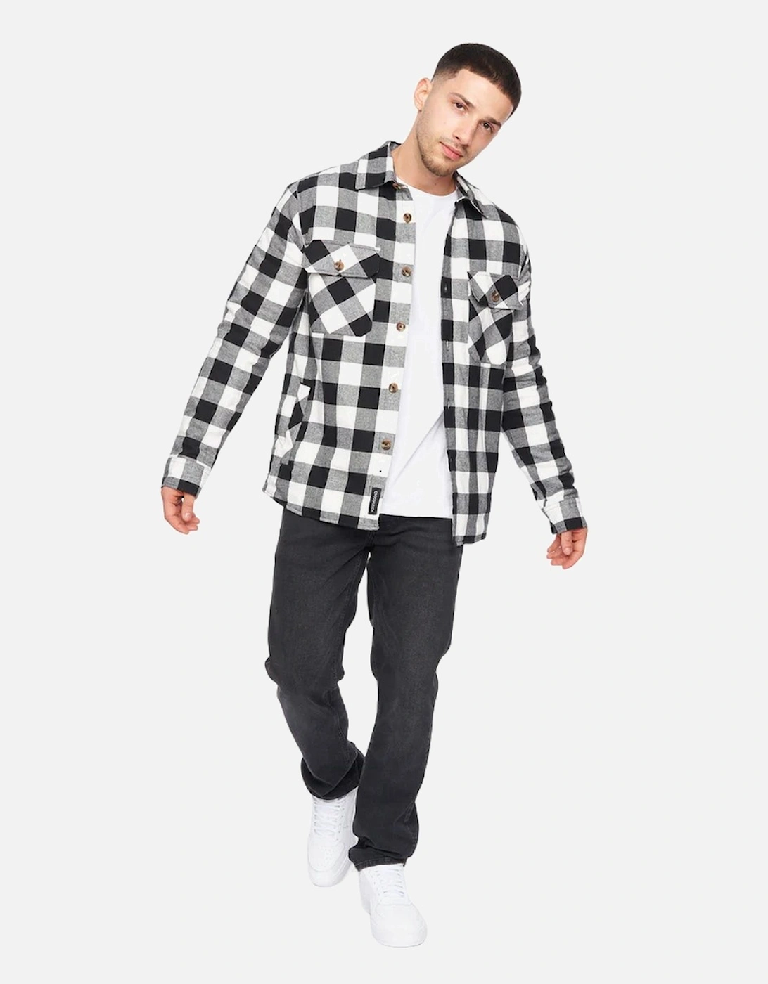 Mens Demaro Checked Lined Overshirt