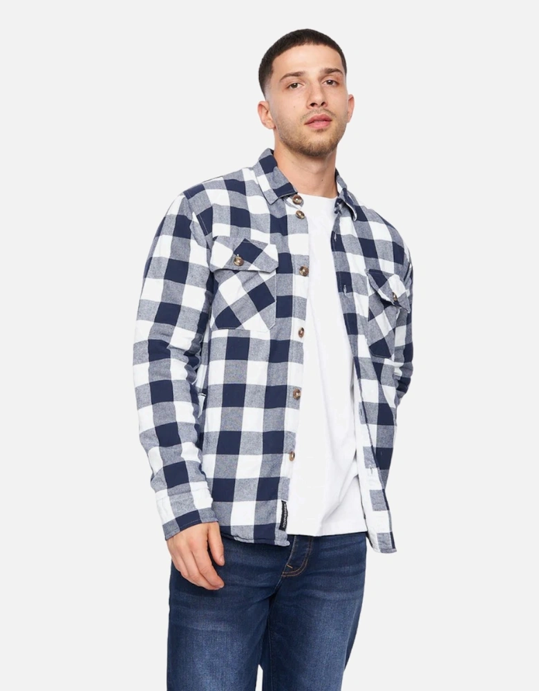 Mens Demaro Checked Lined Overshirt