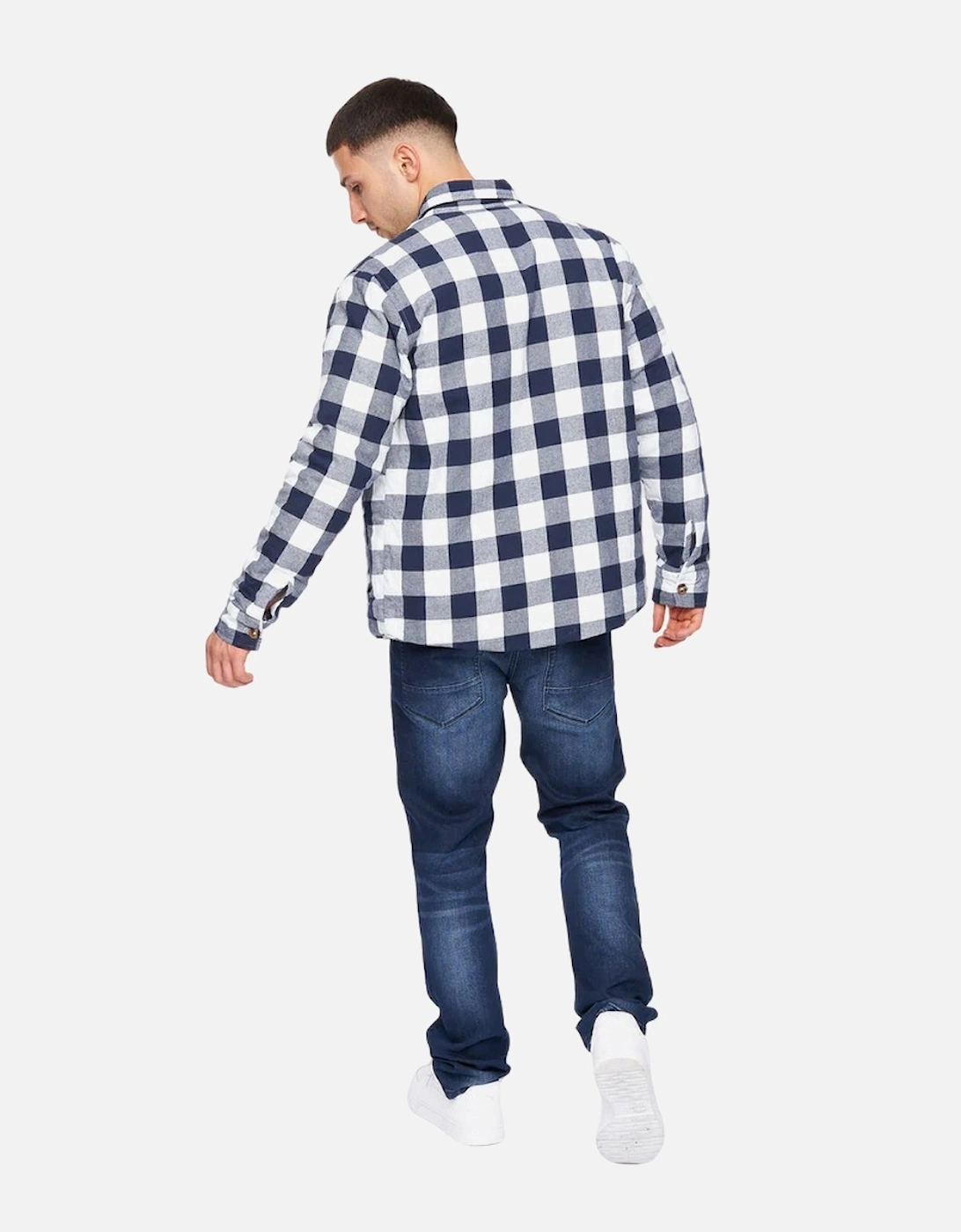 Mens Demaro Checked Lined Overshirt