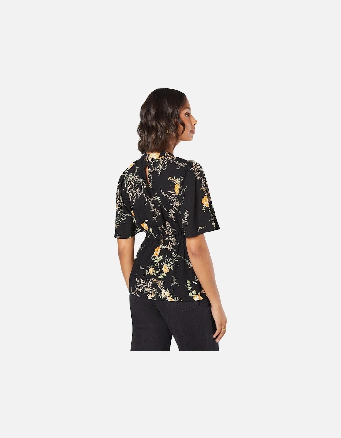 Womens/Ladies Twist Neck Blouse