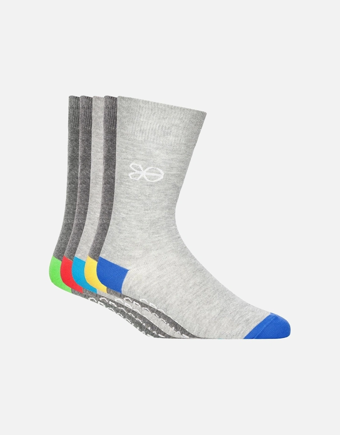 Mens Posical Logo Crew Socks (Pack of 5), 6 of 5