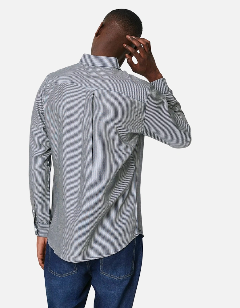 Mens Classic Stripe Long-Sleeved Shirt