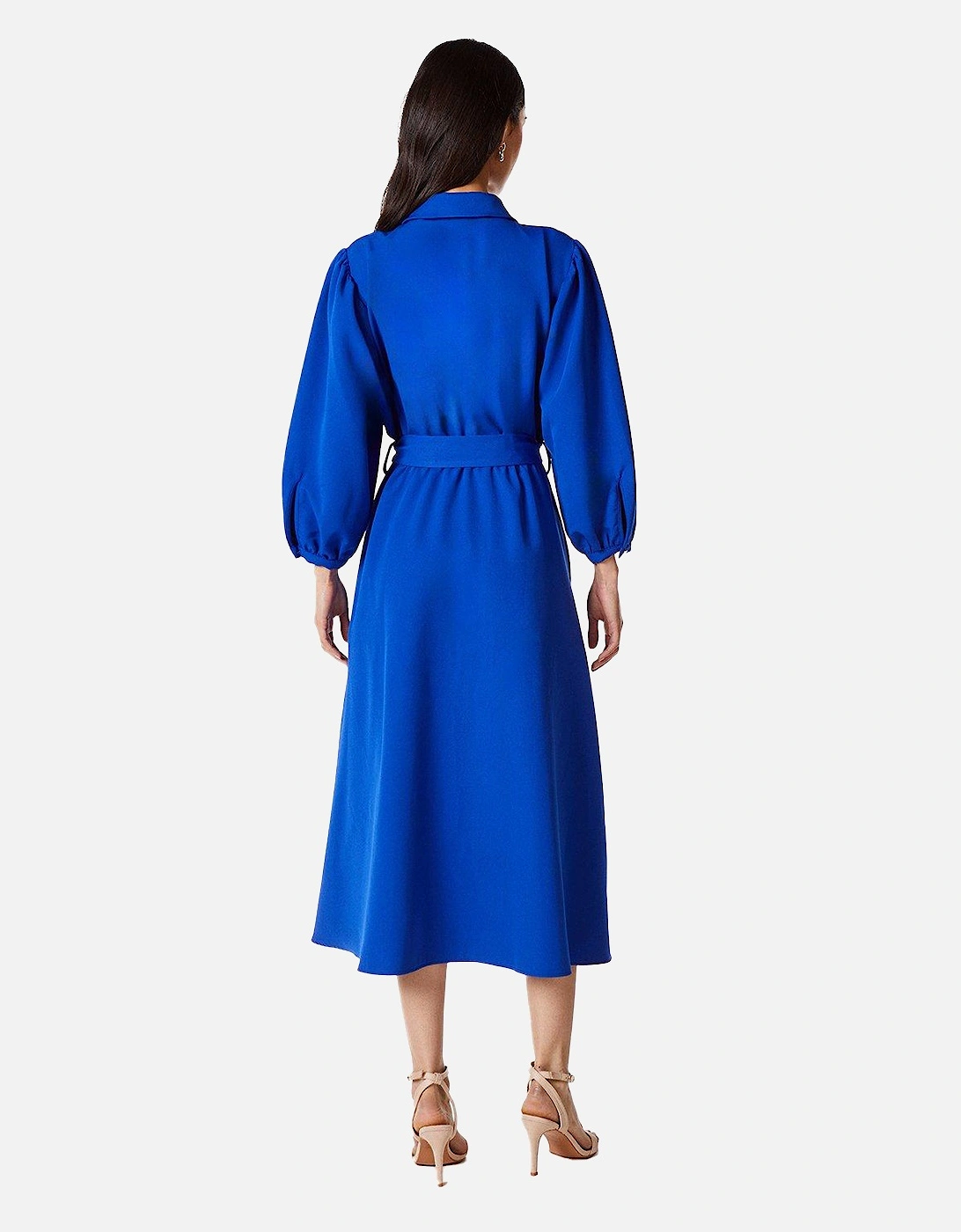 Womens/Ladies Chunky Zip Front Midi Dress