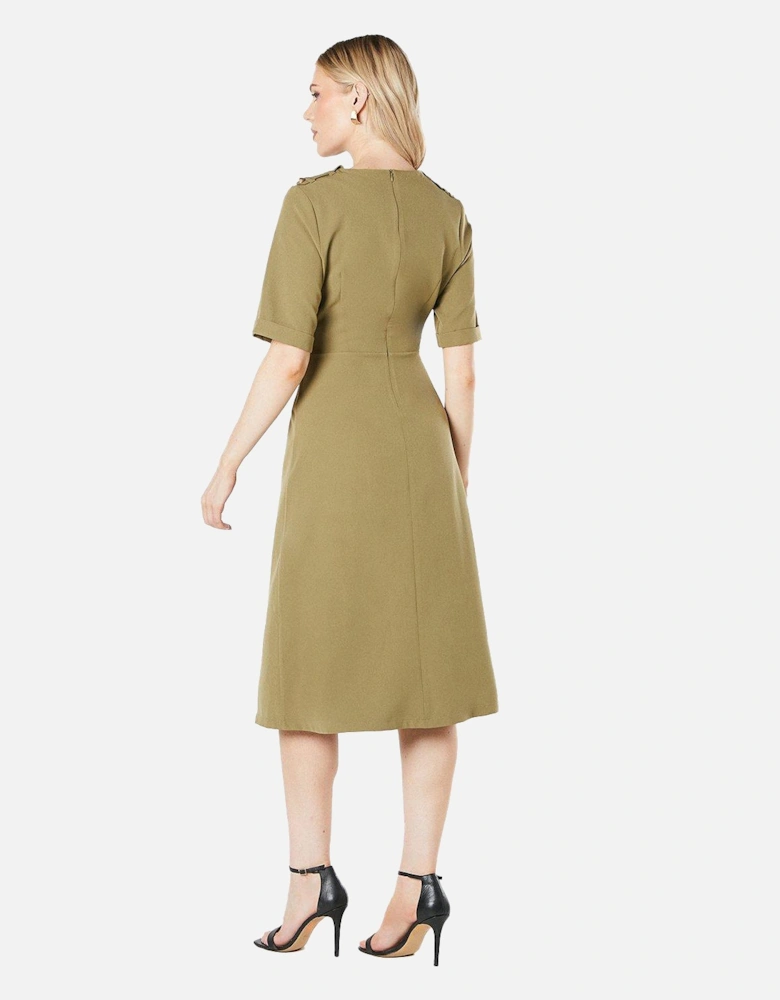 Womens/Ladies Utility Midi Dress