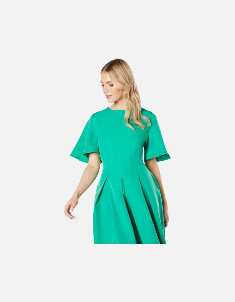 Womens/Ladies Detail Seams Midi Dress