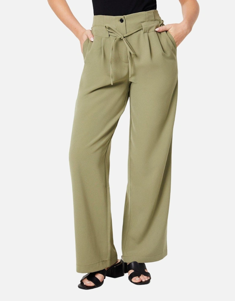 Womens/Ladies Paperbag Trousers