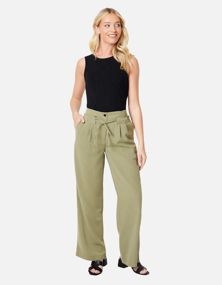 Womens/Ladies Paperbag Trousers