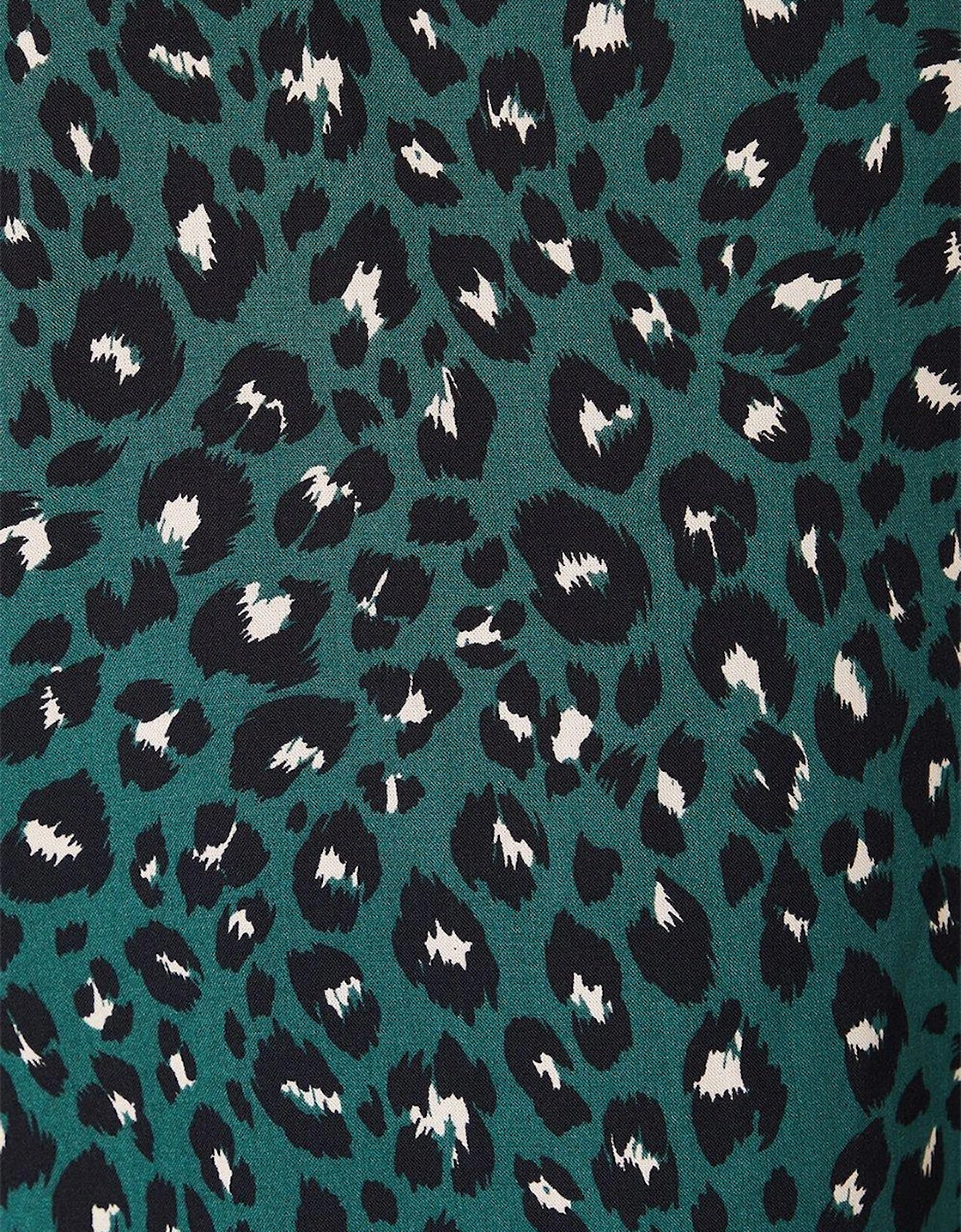 Womens/Ladies Animal Print Long-Sleeved Blouse