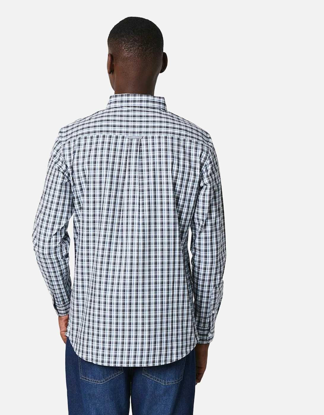 Mens Graph Checked Long-Sleeved Shirt