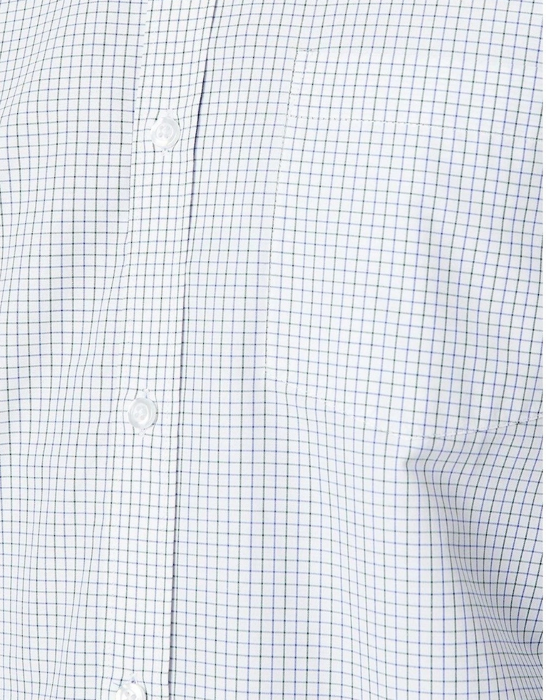 Mens Tattersall Check Long-Sleeved Shirt