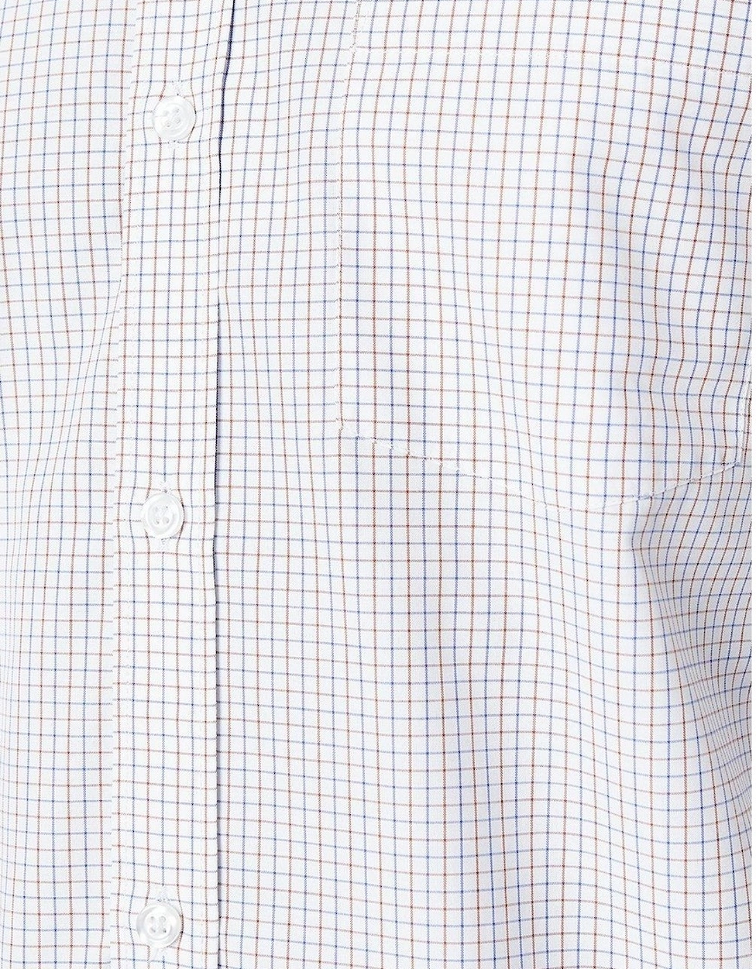 Mens Tattersall Check Long-Sleeved Shirt