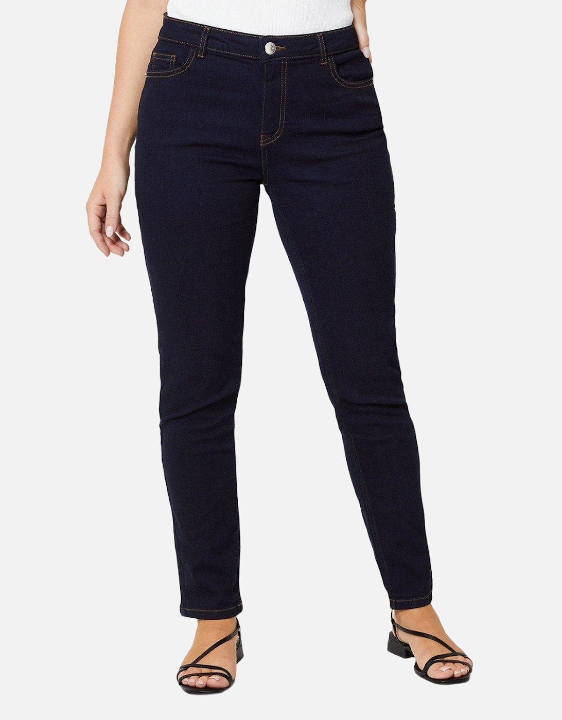 Womens/Ladies Comfort Stretch Slim Jeans, 4 of 3