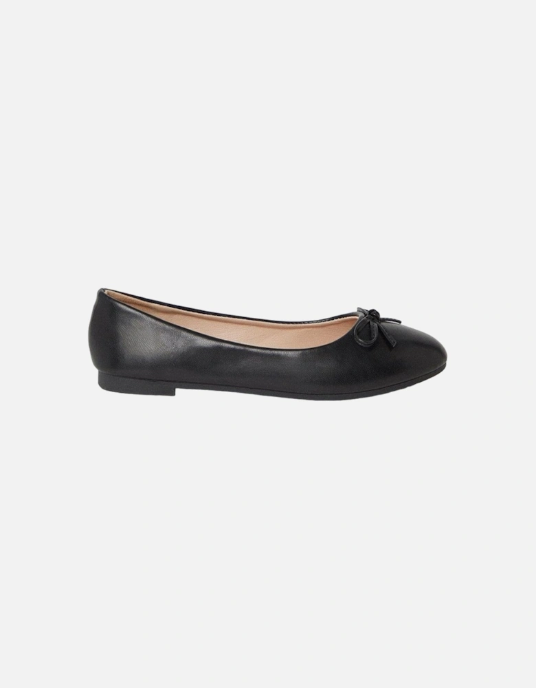 Womens/Ladies Penelope Bow Ballet Shoes