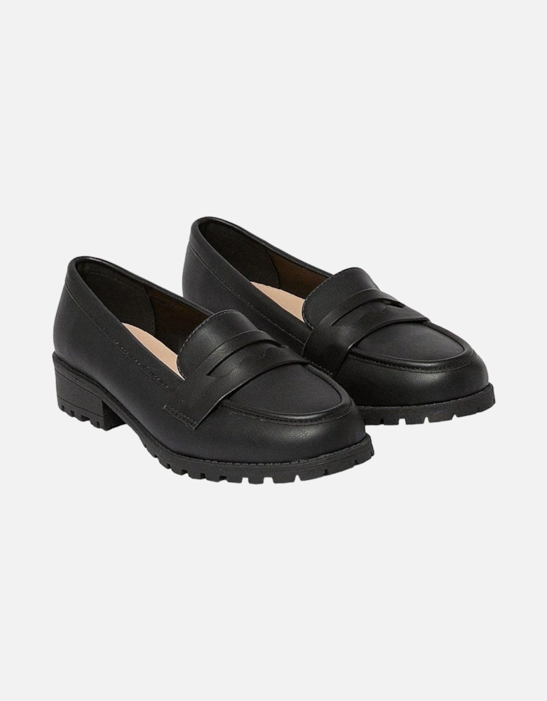 Womens/Ladies Leoni Wide Penny Loafers