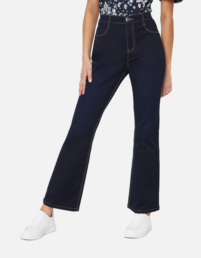 Womens/Ladies Flared Hem Petite Jeans