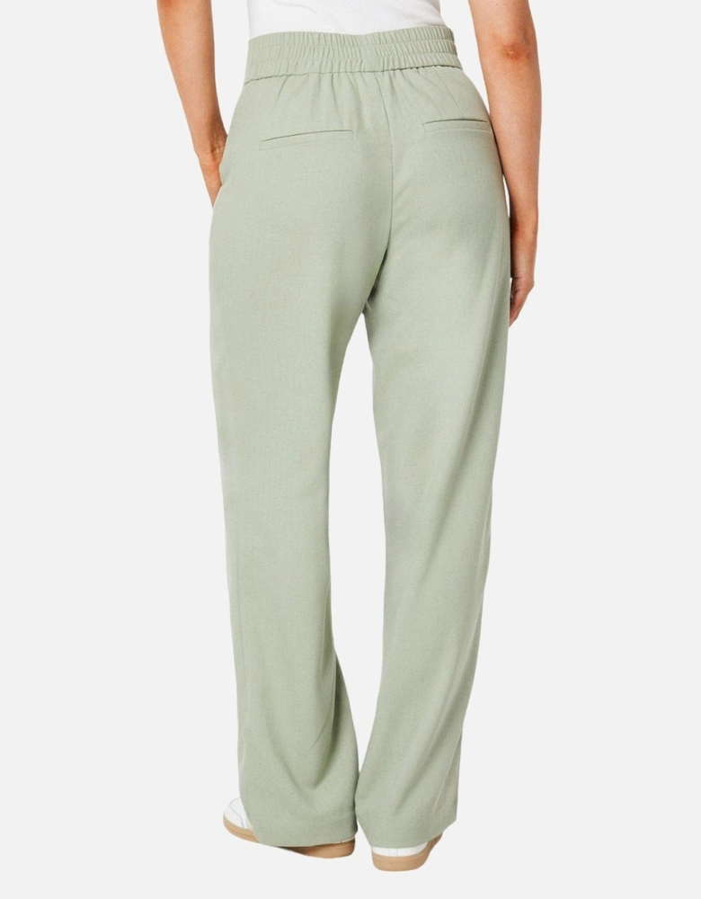 Womens/Ladies Draped Relaxed Wide Leg Trousers