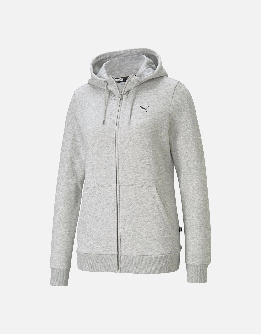 Women's Puma Womens/Ladies Logo Full Zip Hoodie - Grey - Size: 6
