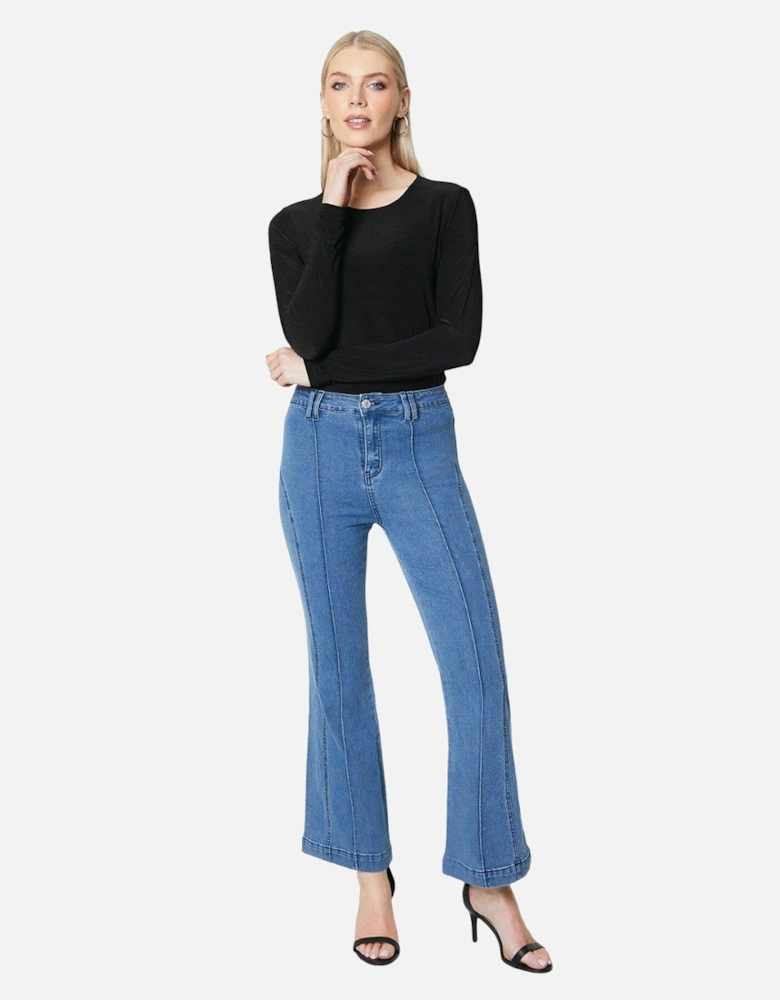 Womens/Ladies Flared Hem Petite Jeans