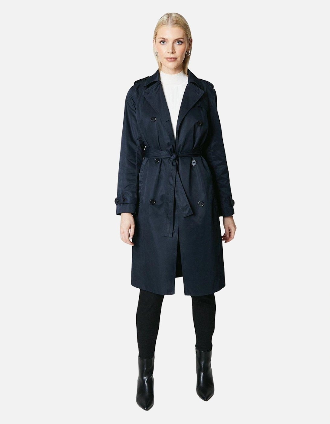 Womens/Ladies Premium Trench Coat, 4 of 3