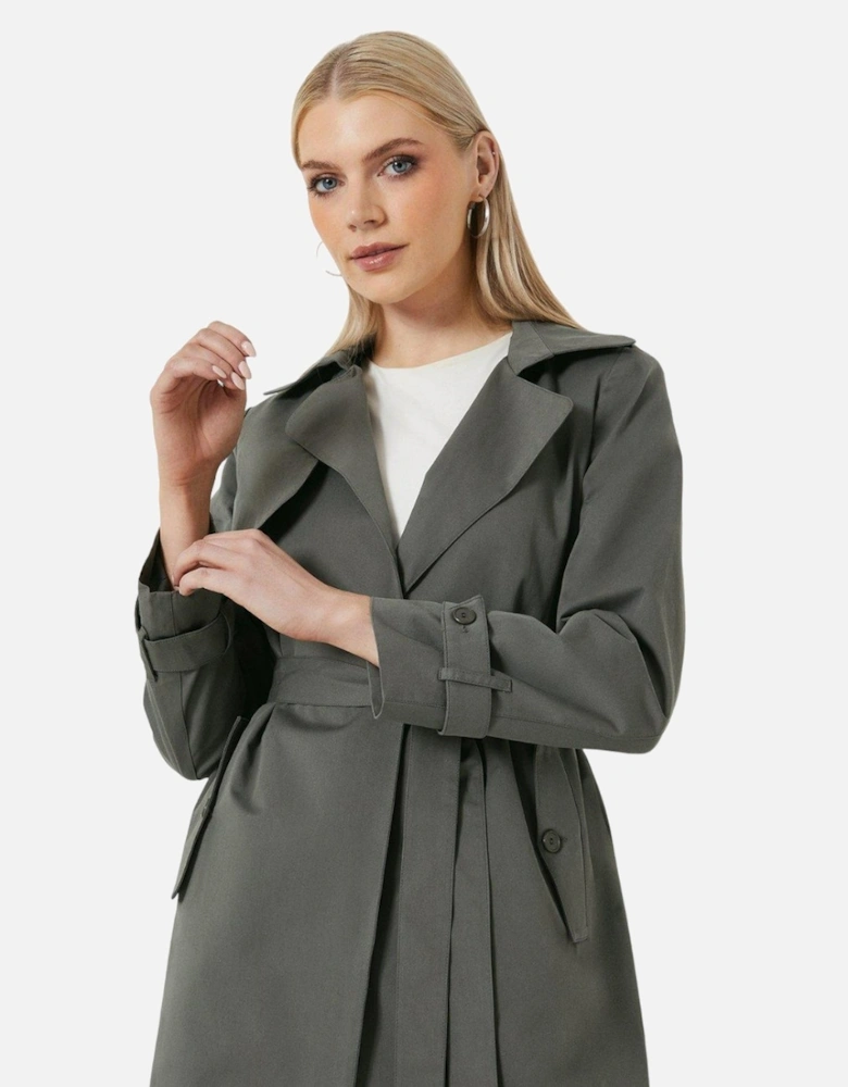 Womens/Ladies Premium Belted Trench Coat