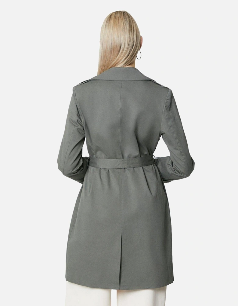 Womens/Ladies Premium Belted Trench Coat