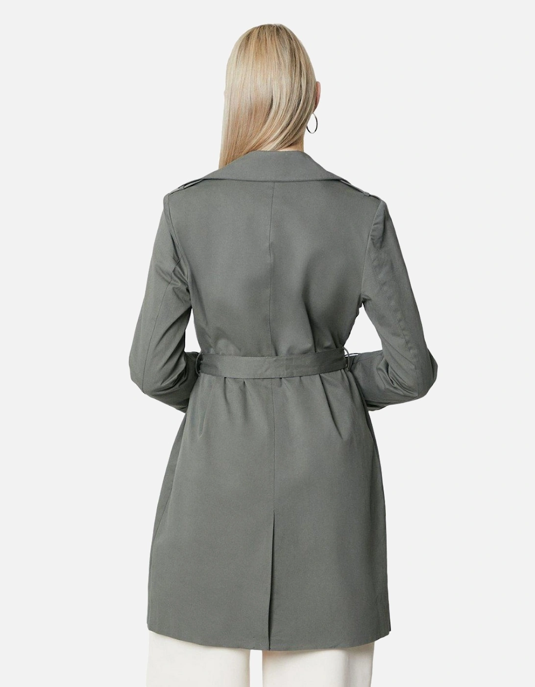 Womens/Ladies Premium Belted Trench Coat