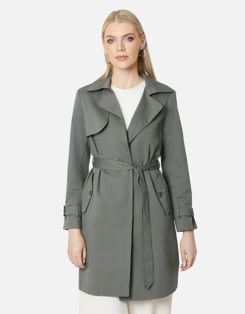 Womens/Ladies Premium Belted Trench Coat