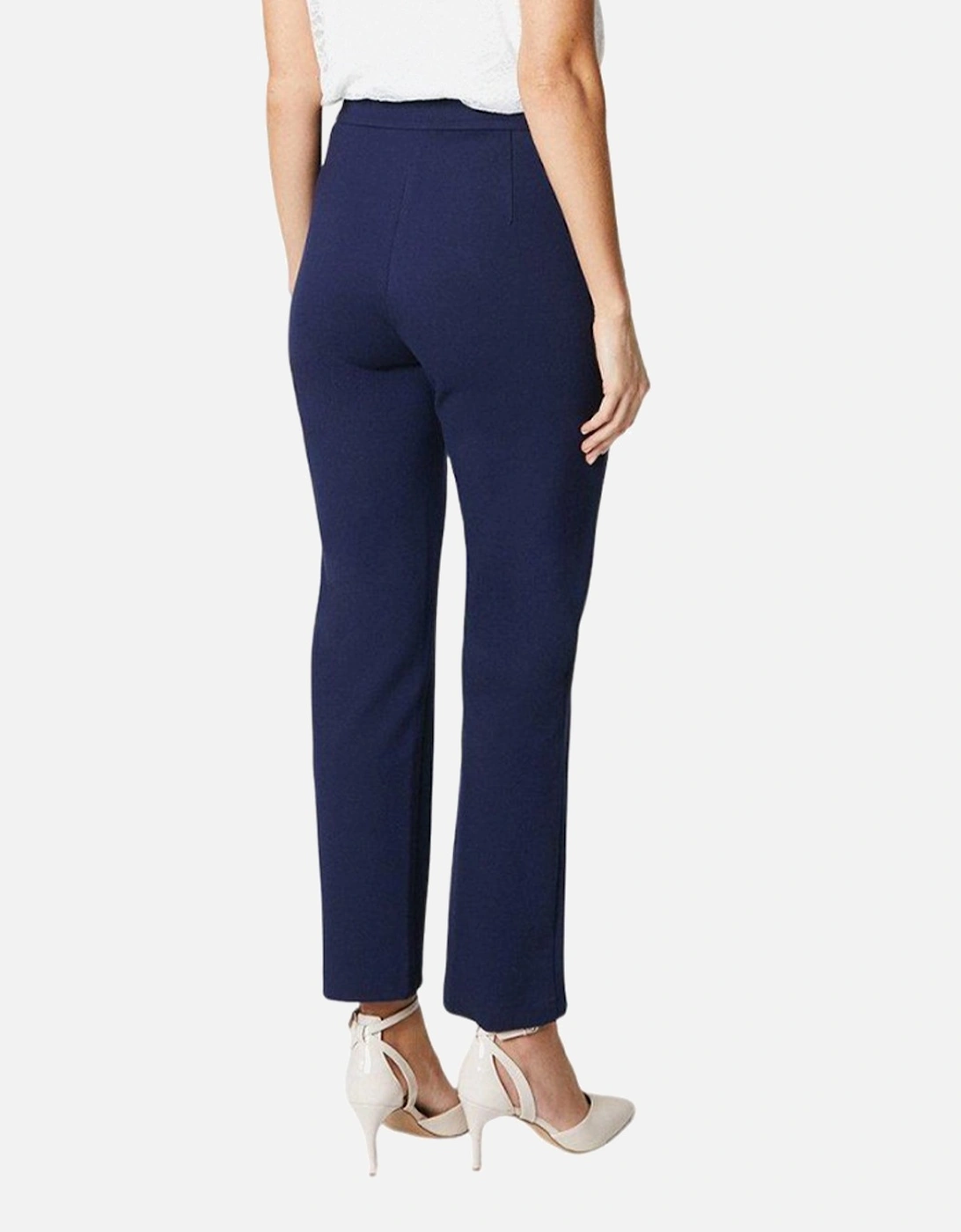 Womens/Ladies Ponte Front Seam Detail Tapered Trousers