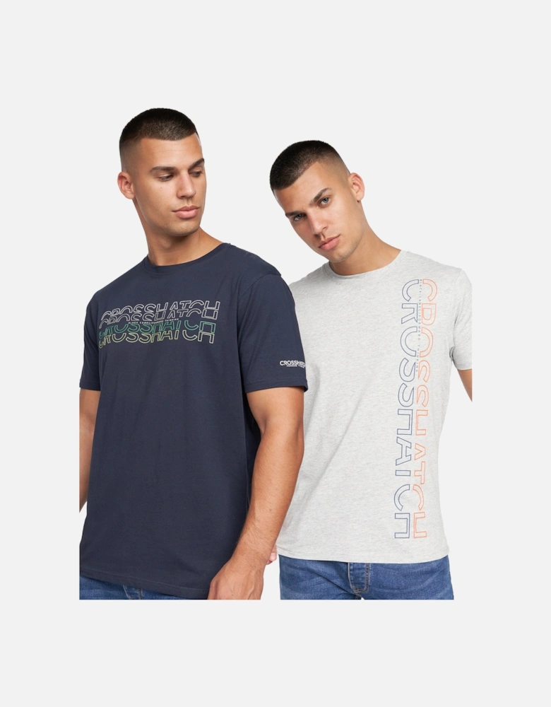 Mens Cramtar Marl T-Shirt (Pack of 2)