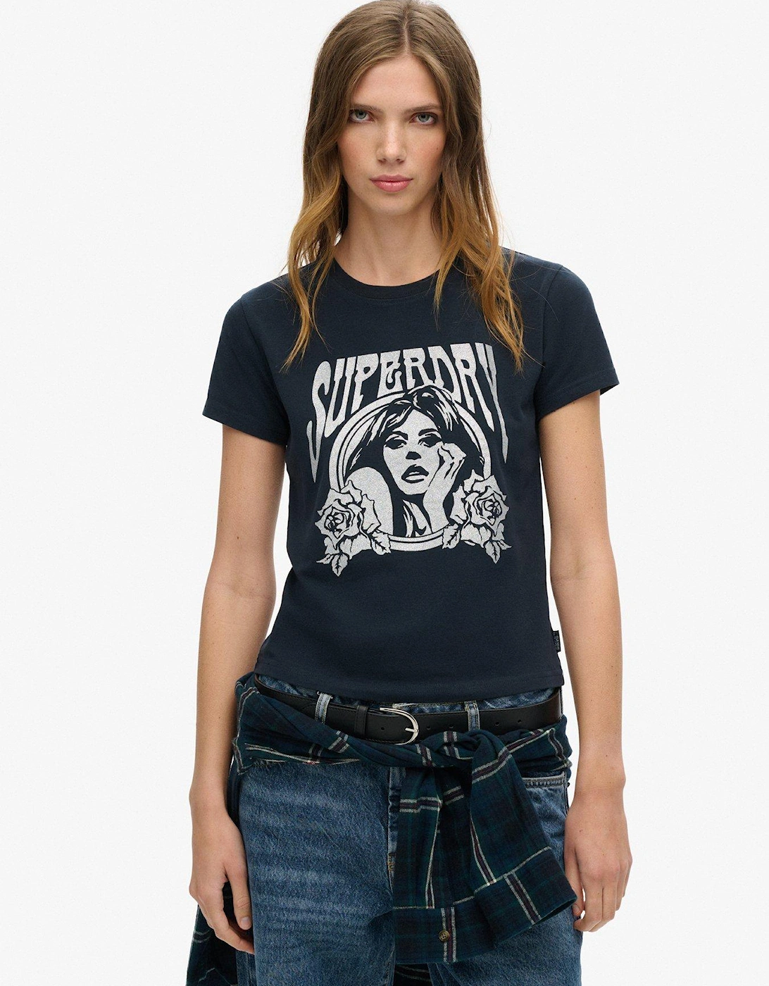 Pop Archive Super Fitted T-Shirt - Navy, 2 of 1