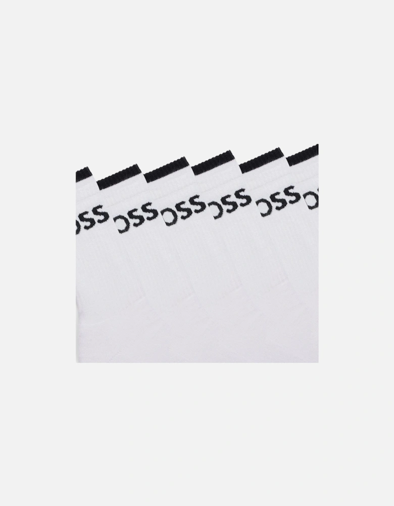 6-Pack Quarter-Length Socks, White