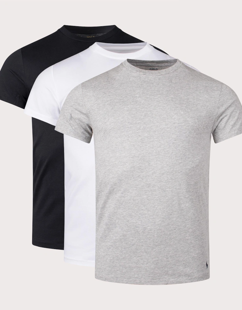 3 Pack Slim Crewneck Loungewear T-Shirt