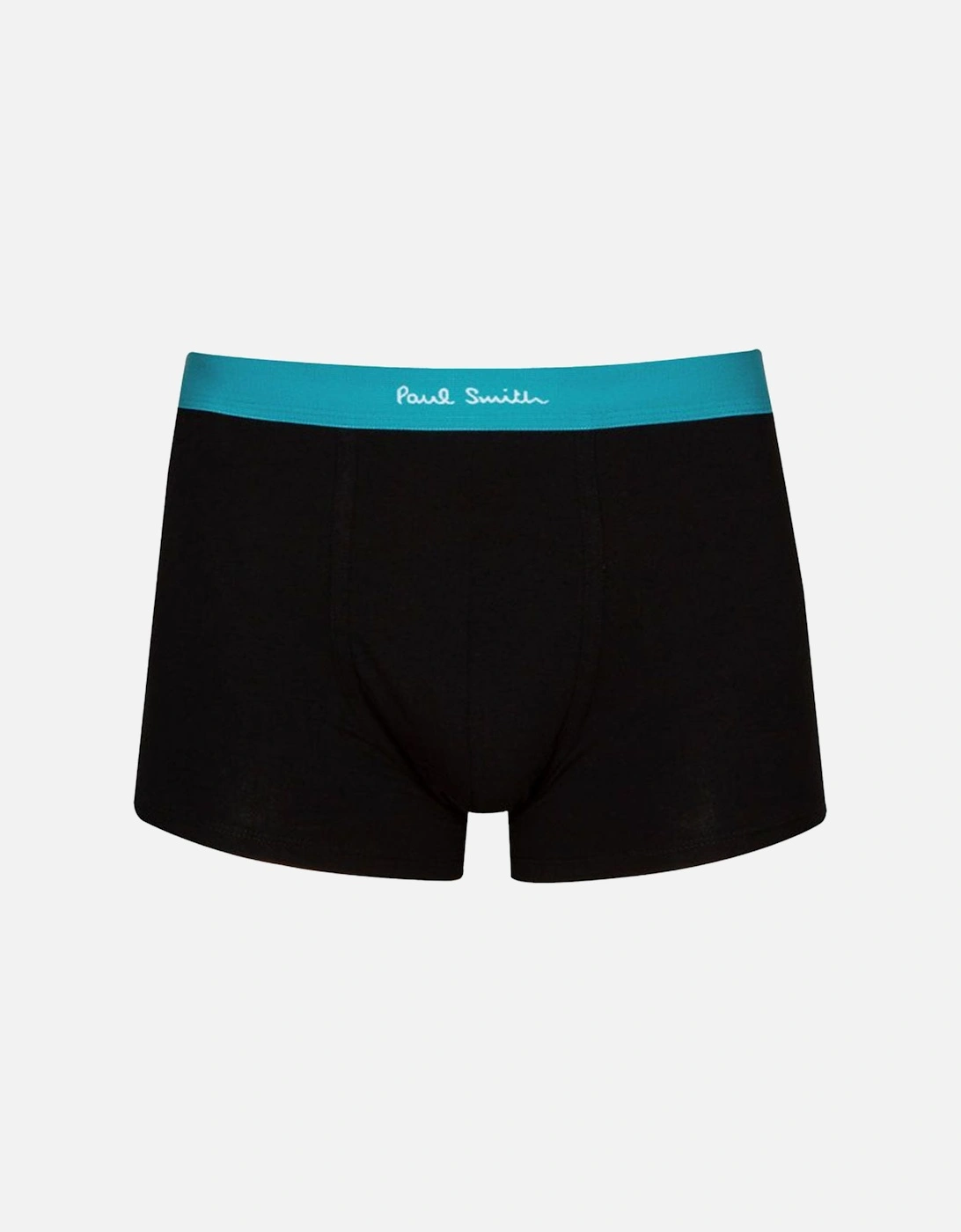 Mixed Waistband Boxer Trunks, Black