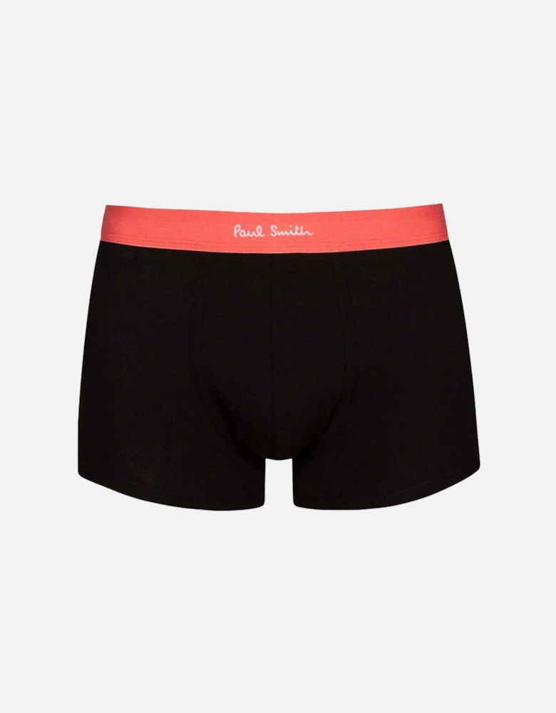 Mixed Waistband Boxer Trunks, Black