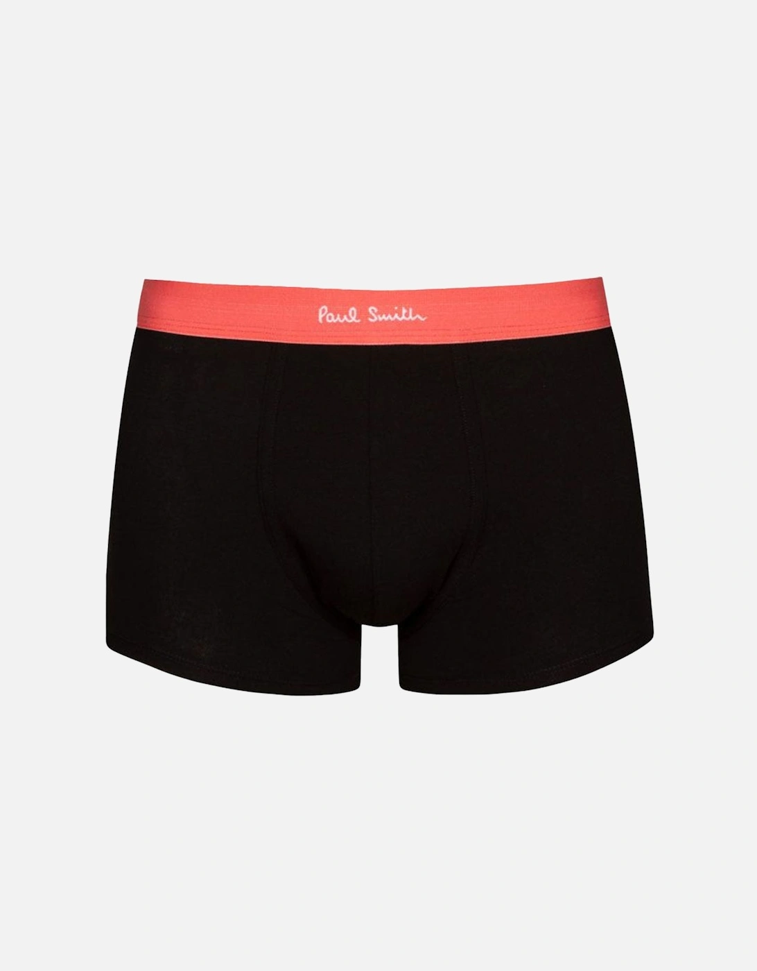 Mixed Waistband Boxer Trunks, Black