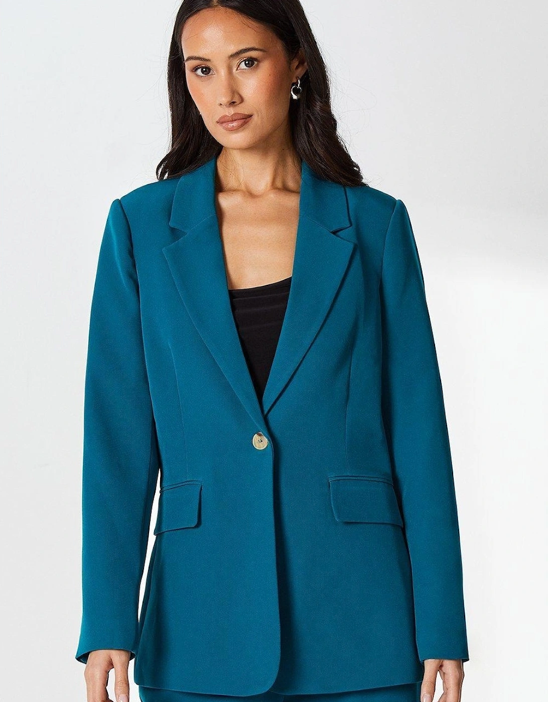 Womens/Ladies Single-Breasted Blazer, 2 of 1