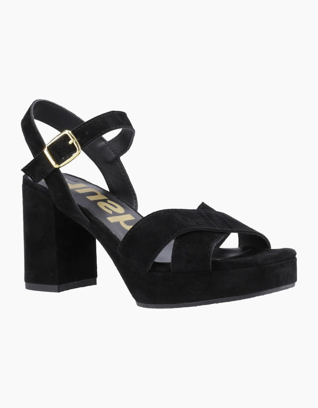 Hush Puppies - Women's - Heeled Sandals - Size 4 - Black