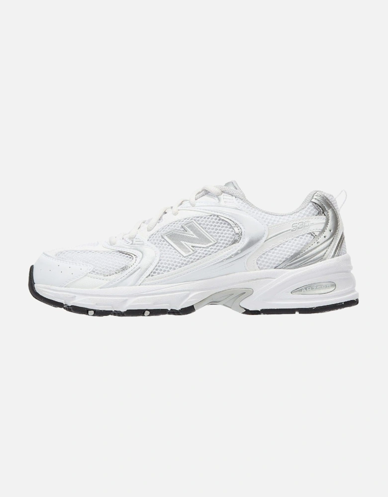 530 Munsell White/Silver Trainers