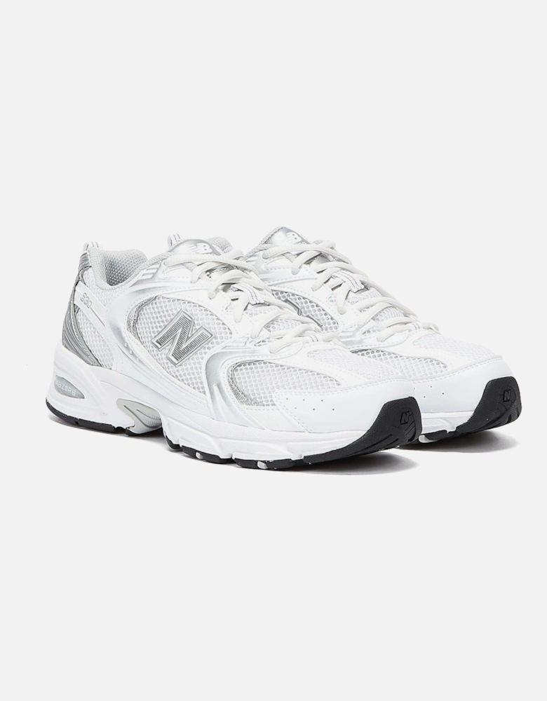 530 Munsell White/Silver Trainers