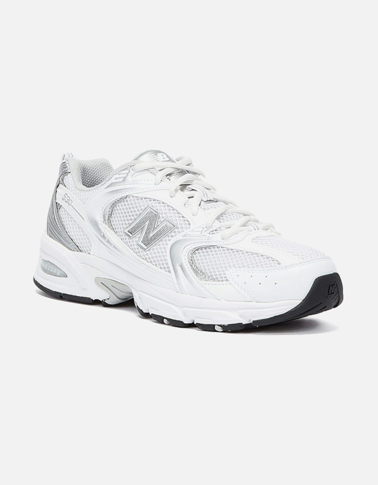 530 Munsell White/Silver Trainers