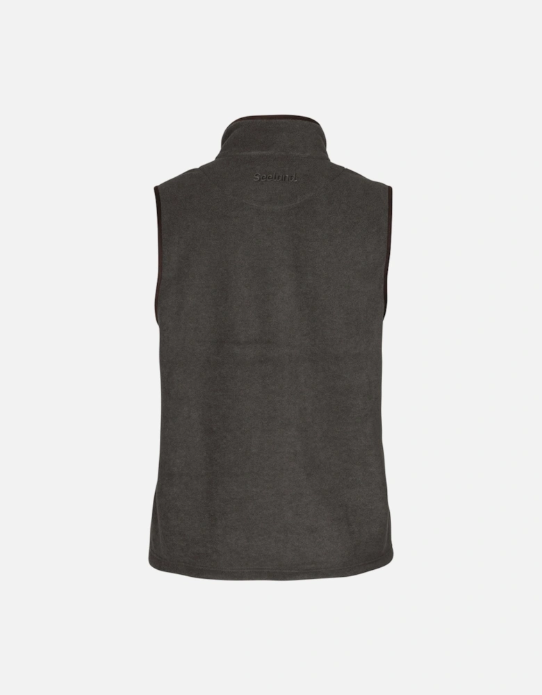 Woodcock Earl Fleece Waistcoat Dark Grey Melange