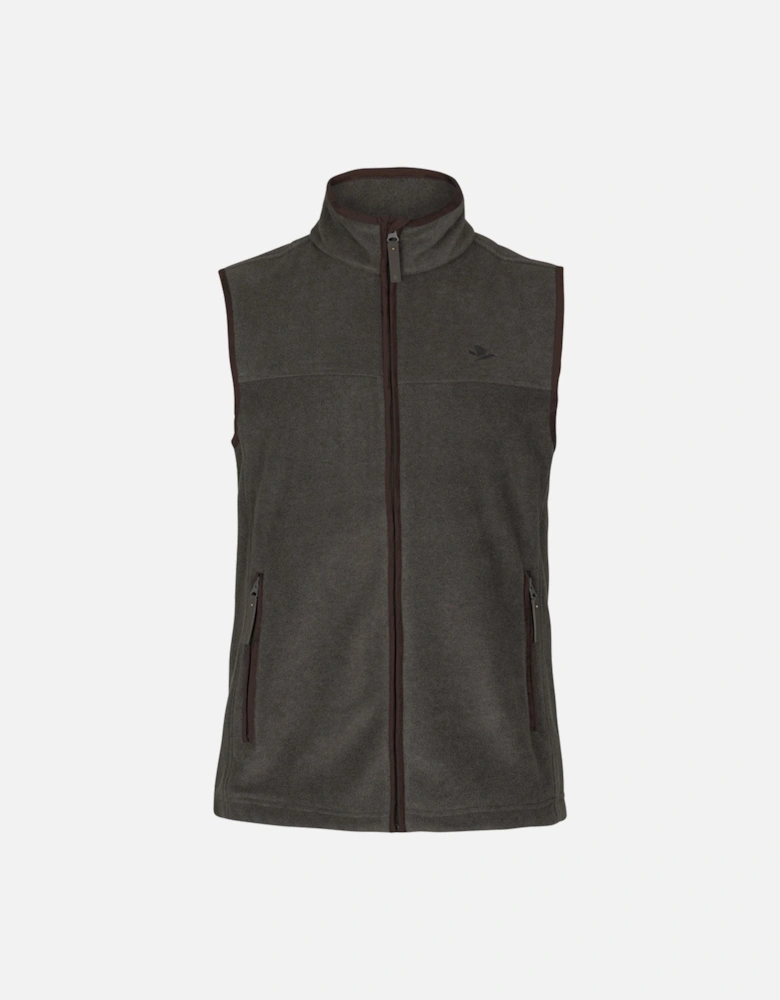 Woodcock Earl Fleece Waistcoat Dark Grey Melange