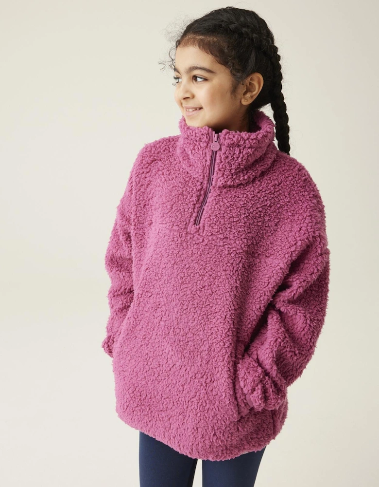 Kids Kaliza Half Zip Outdoor Fluffy Pullover Fleece