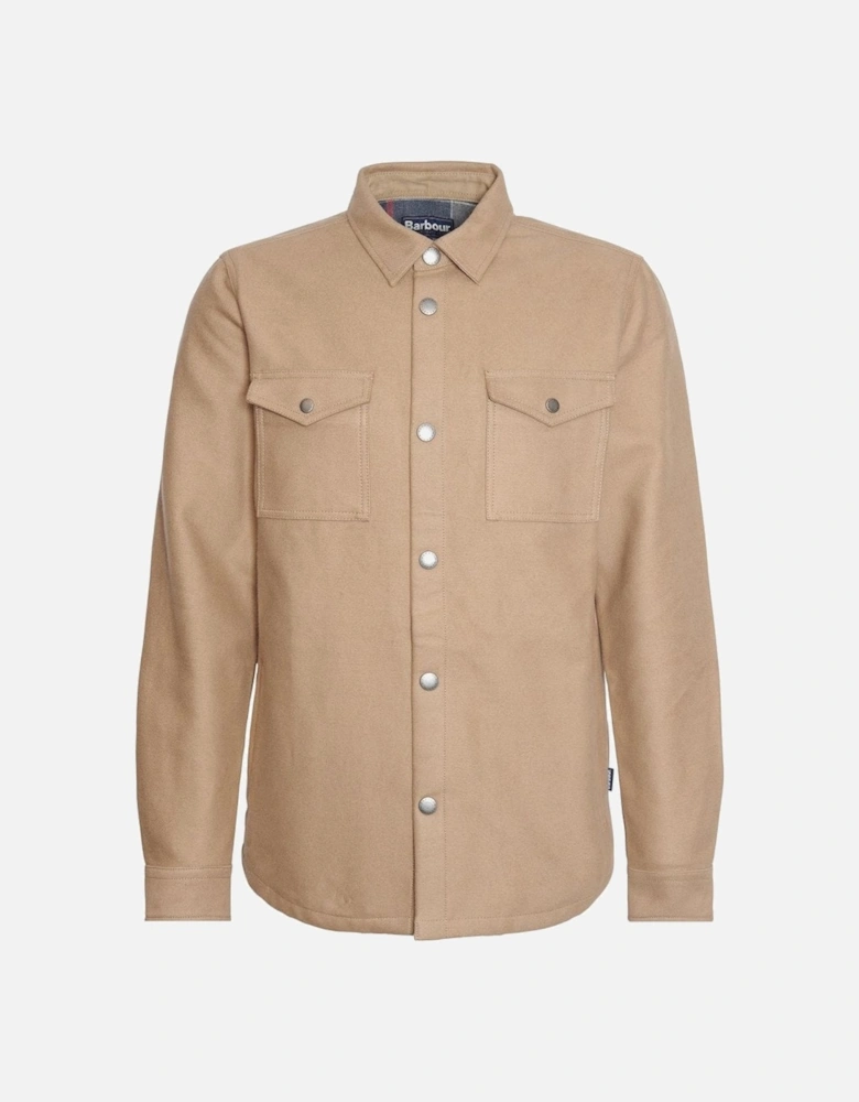 Men's Military Brown Twill Carrbridge Overshirt