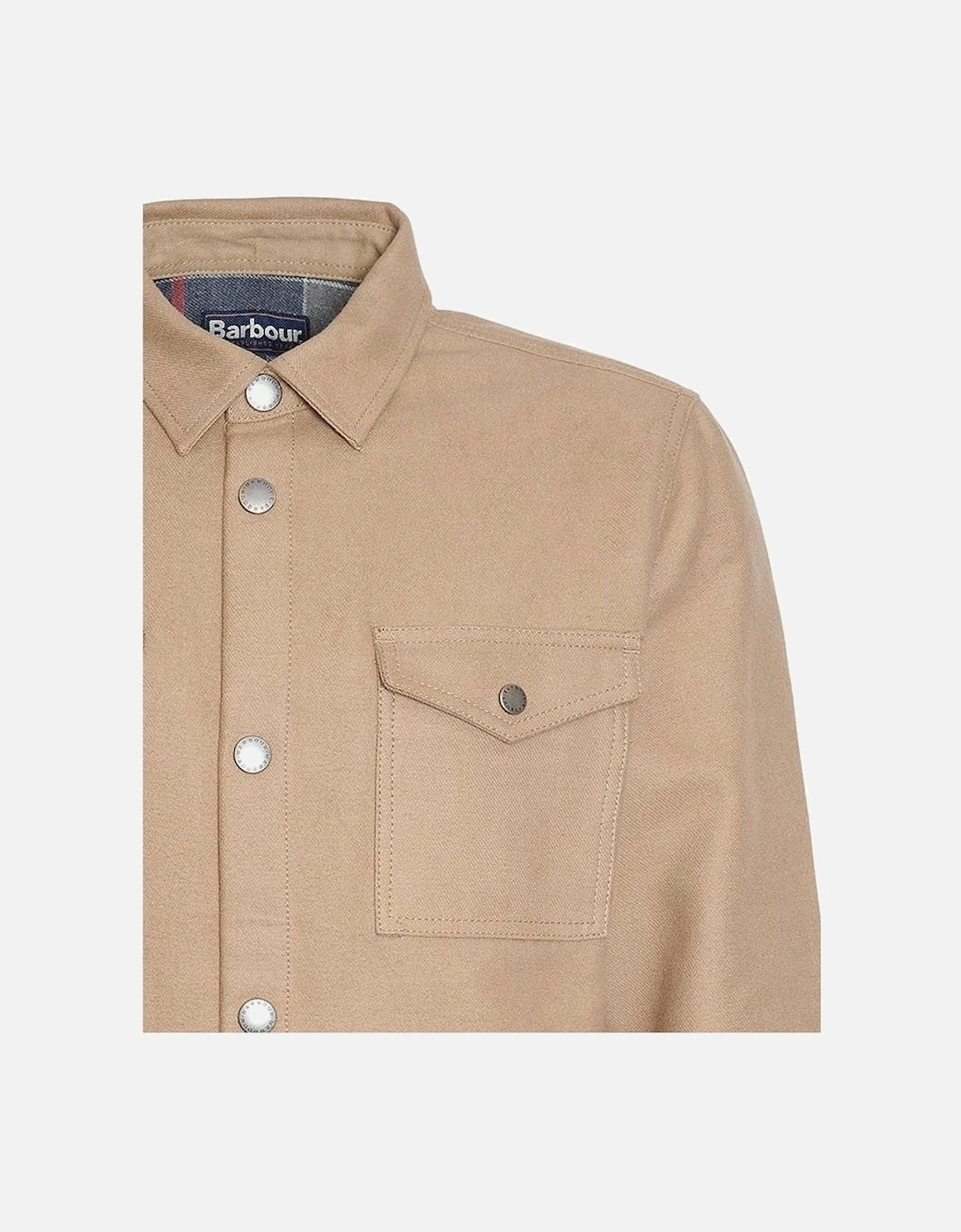 Men's Military Brown Twill Carrbridge Overshirt